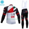 Maillot Cyclisme Hiver + Collant à Bretelles 2018 Team UAE N001